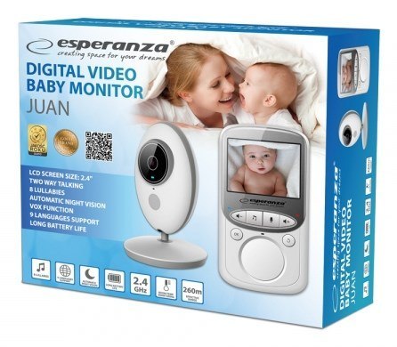 ESPERANZA NIANIA ELEKTRONICZNA Z WYŚWIETLACZEM LCD 2.4" JUAN EHM003
