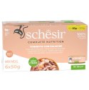 SCHESIR M-Pack Tuńczykiem z łososiem 6x50g