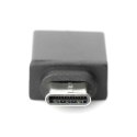 Digitus Męski | 24-pinowy USB-C | Żeński | 9-pinowy USB typu A | Czarny