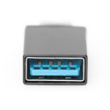 Digitus Męski | 24-pinowy USB-C | Żeński | 9-pinowy USB typu A | Czarny
