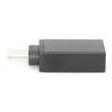 Digitus Męski | 24-pinowy USB-C | Żeński | 9-pinowy USB typu A | Czarny