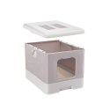 FERPLAST SAHARA TOILET GREY PINK kuweta dla kota