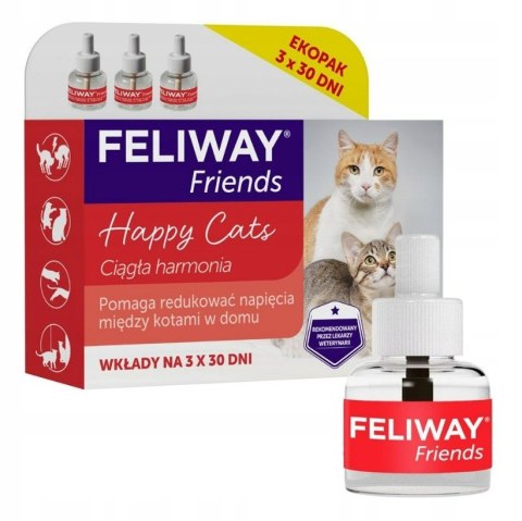 Ceva Feliway Friends Wkład Feromony Redukujące Napięcie Między Kotami 3x48ml