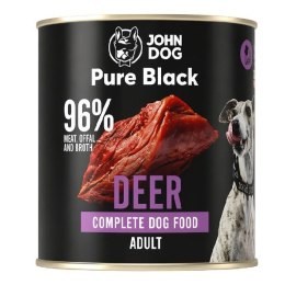 John Dog PURE BLACK DOROSŁY JELEŃ 800g