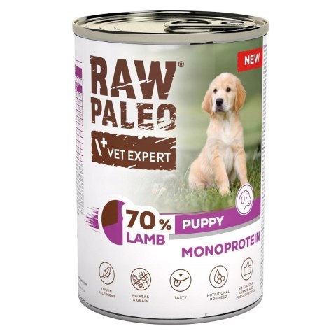 VetExpert Raw Paleo Jagnięcina szczeniak puszka 400g