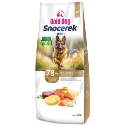 Gold Dog Snocerek GRAIN FREE Beef & Salmon , Potato 12kg