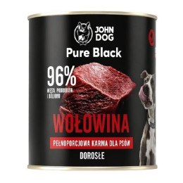 John Dog PURE BLACK DOROSŁY WOŁOWINA 800g
