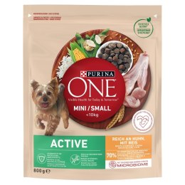Purina Karma One Mini Active bogata w kurczaka z ryżem 800g