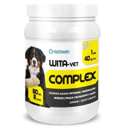Eurowet Wita-Vet Complex 8g Wsparcie wzrostu i witalności dla psów dużych ras 80szt