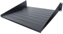 TECHLY Półka 2U 400 mm rack 19, 2 pkt mocowania, perforowana czarna 712514