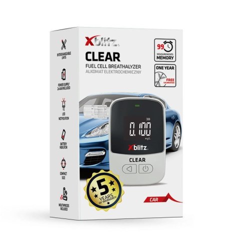 XBLITZ CLEAR- Alkomat elektrochemiczny