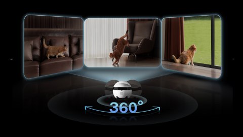 Robot ENABOT Ebo AIR 2 Plus - domowy towarzyszący z funkcją monitoringu i rozmów video (biały)