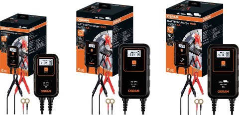 Prostownik BATTERYcharge 904, napięcie ładowania: 6/12 V OSRAM, prąd ładowania: 4A, napięcie zasilania: 230V, rodzaj akumulatora