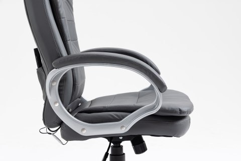Activejet Fotel biurowy z masażem, podgrzewany YK7304 szary