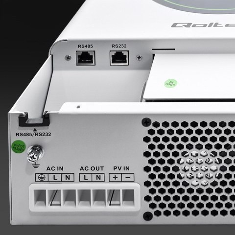 Qoltec Hybrydowy inwerter solarny Off-Grid 3500W | 100A | 24V | MPPT | BMS | opcja Wi-fi | Sinus | Power factor 1.0