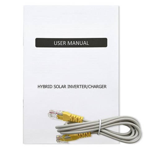 Qoltec Hybrydowy inwerter solarny Off-Grid 3500W | 100A | 24V | MPPT | BMS | opcja Wi-fi | Sinus | Power factor 1.0