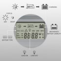 Solarny regulator ładowania MPPT Qoltec 53662 z czujnikiem temperatury 30A 12V/24V LCD 2xUSB Bluetooth APP GEL LiFePO4