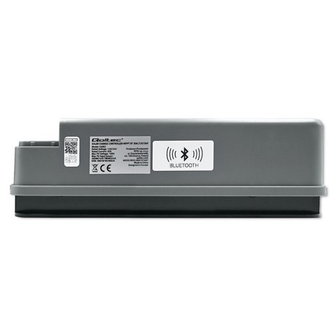 Solarny regulator ładowania MPPT Qoltec 53662 z czujnikiem temperatury 30A 12V/24V LCD 2xUSB Bluetooth APP GEL LiFePO4