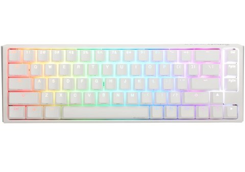 Ducky One 3 Classic Pure White SF klawiatura Gaming USB Niemiecki Biały