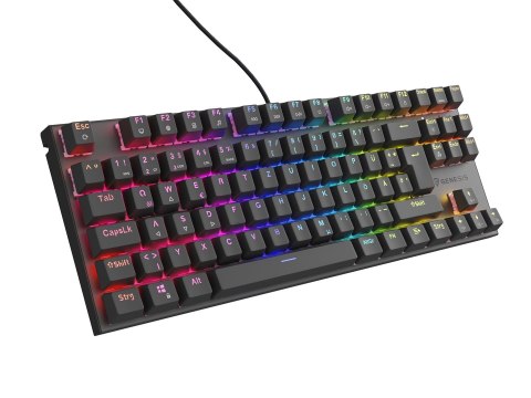 GENESIS NKG-1886 klawiatura Gaming USB QWERTZ Niemiecki Czarny