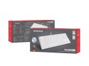 GENESIS Thor 404 TKL klawiatura Gaming USB QWERTY Amerykański międzynarodowy Biały