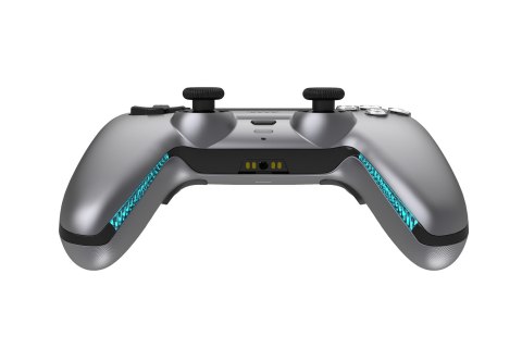 Deltaco Gaming GAM-199-STEELGRAY kontroler gier Szary, Metaliczny, Stal Bluetooth/USB Gamepad PlayStation 5, Android, iOS