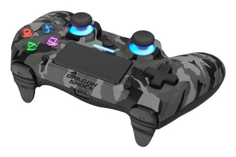 Dragonshock Mizar+ Czarny, Szary, Kamuflaż Bluetooth Gamepad Analogowa/Cyfrowa PC, PlayStation 4, Android
