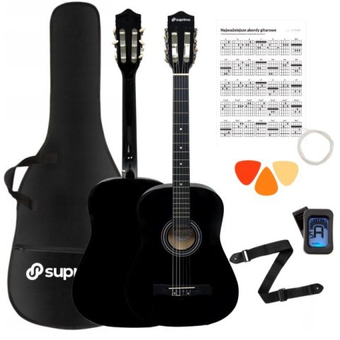SUPRIMO CGS3 BK - gitara klasyczna 4/4, czarna