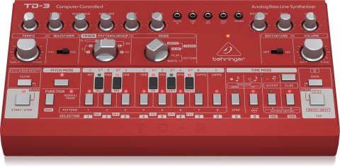 Behringer TD-3-RD syntezator Syntezator analogowy Czerwony