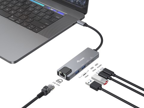 Adapter USB Equip 133496 USB 3.2 Gen 1 (3.1 Gen 1) Type-C Szary