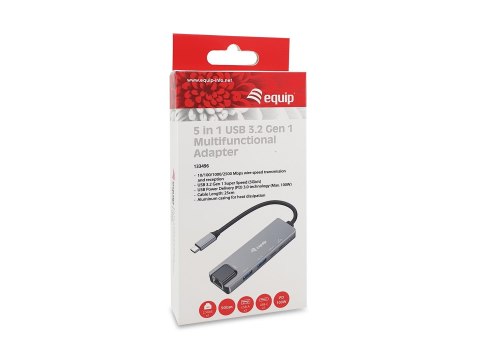 Adapter USB Equip 133496 USB 3.2 Gen 1 (3.1 Gen 1) Type-C Szary