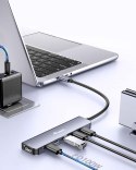 Adapter USB Equip 133499 6w1 USB 3.2 Gen 2 (3.1 Gen 2) Type-C Szary