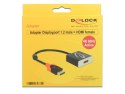 DeLOCK 62734 adapter kablowy 0,2 m DisplayPort HDMI Typu A (Standard) Czarny