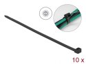 DeLOCK Trytyka odporna na ultrafiolet, D 1220 x S 9,0 mm czarna, 10 szt.