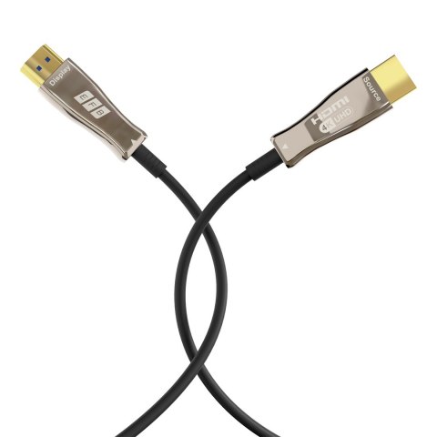 EFB Elektronik HDMI-20-00008 kabel HDMI 20 m HDMI Typu A (Standard) Czarny, Stal nierdzewna