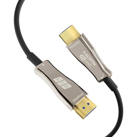 EFB Elektronik HDMI-20-00008 kabel HDMI 20 m HDMI Typu A (Standard) Czarny, Stal nierdzewna