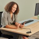 Fellowes 100137177 rozgałęziacz 2 m 1 x gniazdo sieciowe Wewnętrzna Czarny