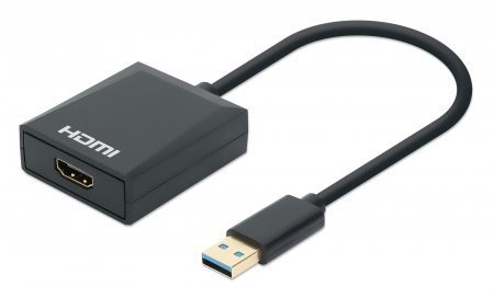 Manhattan 153690 stacja dokująca Przewodowa USB 3.2 Gen 1 (3.1 Gen 1) Type-A Czarny