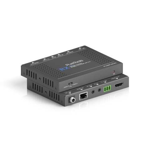 PureTools PT-HDBT-200 przedłużacz AV Nadajnik i odbiornik AV Czarny