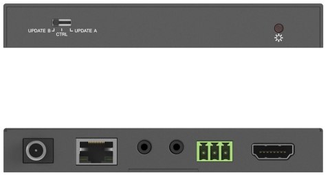 PureTools PT-HDBT-200 przedłużacz AV Nadajnik i odbiornik AV Czarny