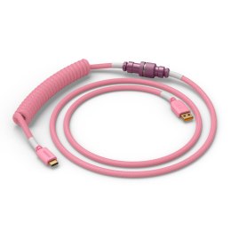 Glorious Gaming GLO-KB-ACC-CBL-COIL-PPNK kabel klawiatury/myszy Różowy 1,4 m