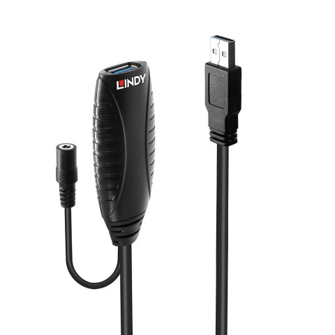 Lindy 43156 kabel USB USB 3.2 Gen 1 (3.1 Gen 1) 10 m USB A Czarny