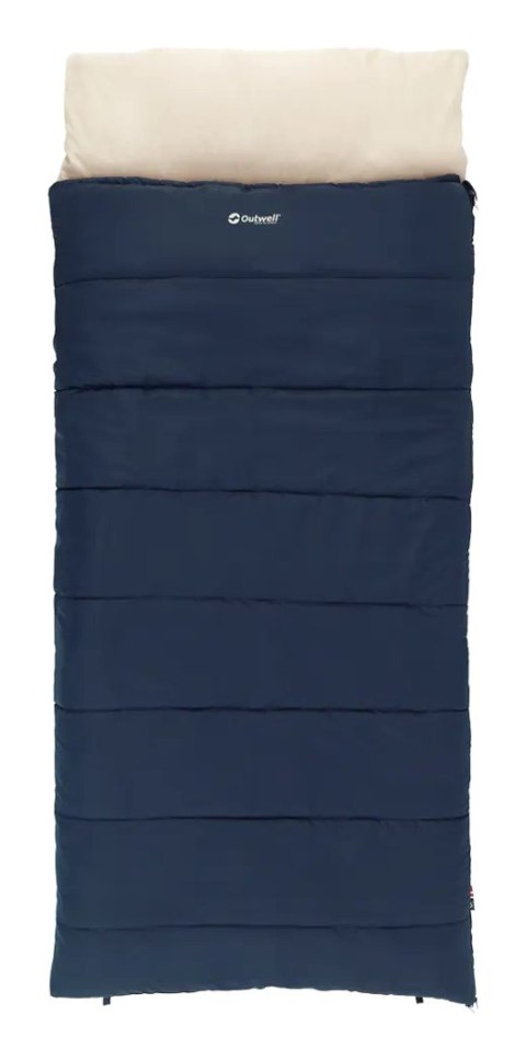 Śpiwór syntetyczny Outwell Contour Lux XL (200 cm) - blue r.LEWY
