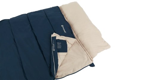 Śpiwór syntetyczny Outwell Contour Lux XL (200 cm) - blue r.LEWY