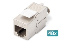 Digitus Moduł CAT 6A Keystone, ekranowany, beznarzędziowe złącze montażowe - 48 szt.