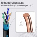 Extralink CAT5E FTP (F/UTP) Zewnętrzny żelowany | Kabel sieciowy skrętka | 305M
