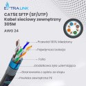 Extralink CAT5E SFTP (SF/UTP) V2 Zewnętrzny Kabel