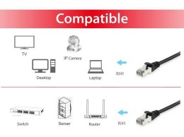 Equip 606111 kabel sieciowy Czarny 30 m Cat6a S/FTP (S-STP)