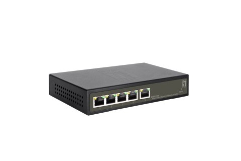 5-portowy gigabitowy przełącznik PoE Smart Lite - 802.3at/af PoE - 4 wyjścia PoE - Budżet mocy 60 W PoE (GES-2105P)