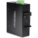 Brama przemysłowa TRENDnet TI-M12 - 100Mb LAN, RS-232, RS-485, Modbus, RS-442 - DC - Możliwość montażu na ścianie / szynie DIN -